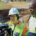Transport Minister Barbara Creecy visits flood damaged roads in Hoedspruit