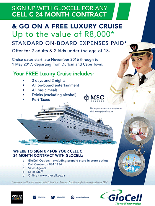 GloCell cruise promotion