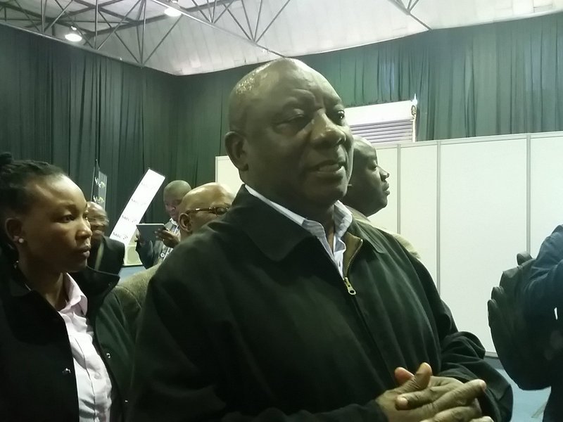 Cyril Ramaphosa at IEC ROC