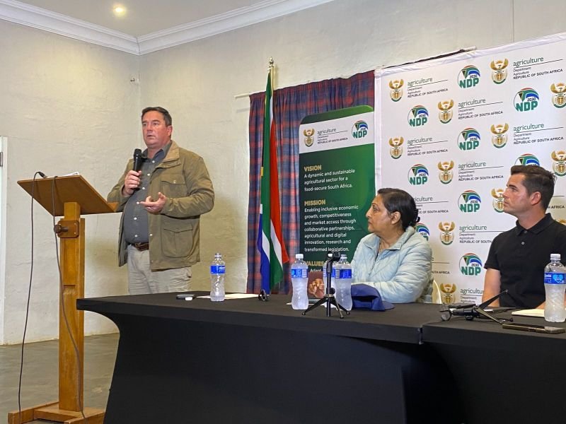 Agriculture Minister John Steenhuisen