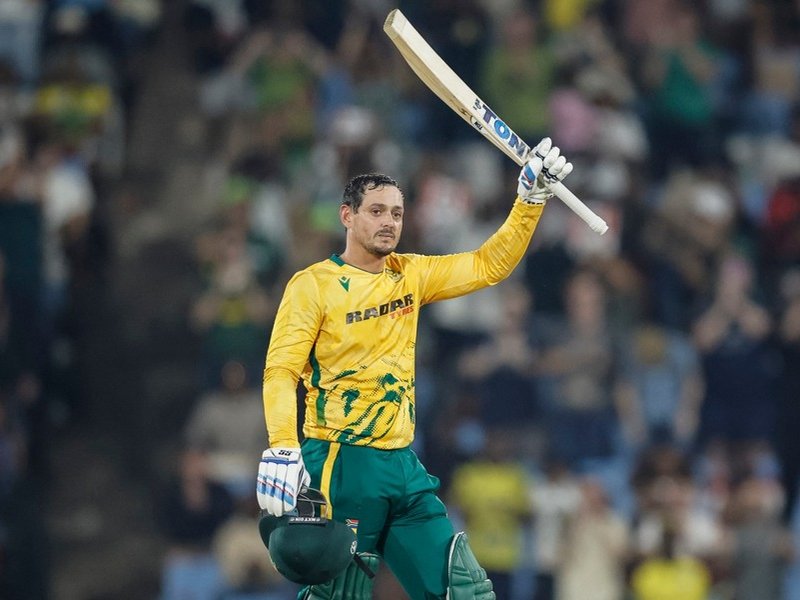 Quinton de Kock scores 100 for Proteas vs Windies in T20