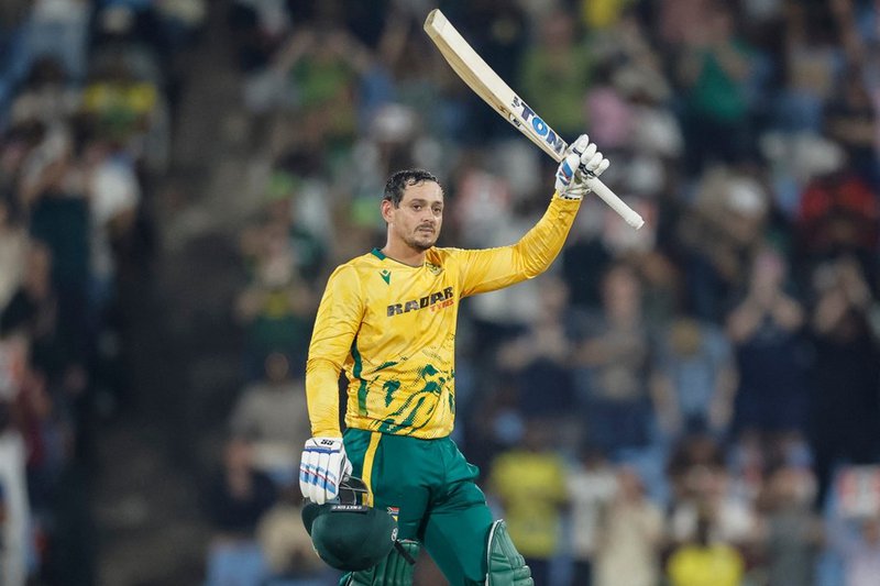 Quinton de Kock scores 100 for Proteas vs Windies in T20