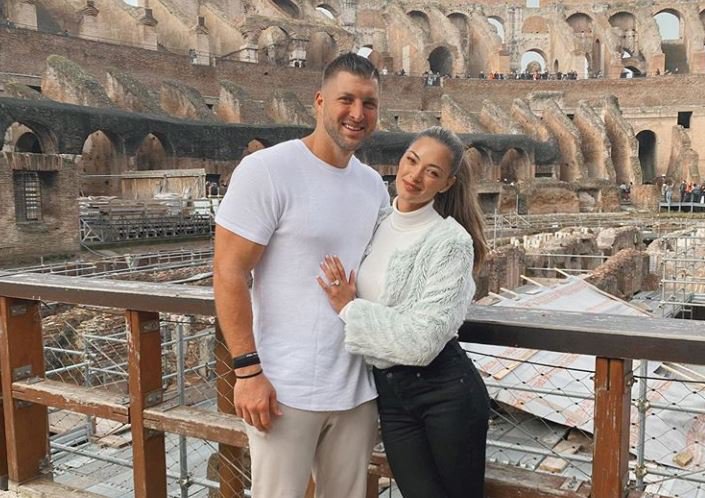 Demi-Leigh Nel-Peters and Tim Tebow