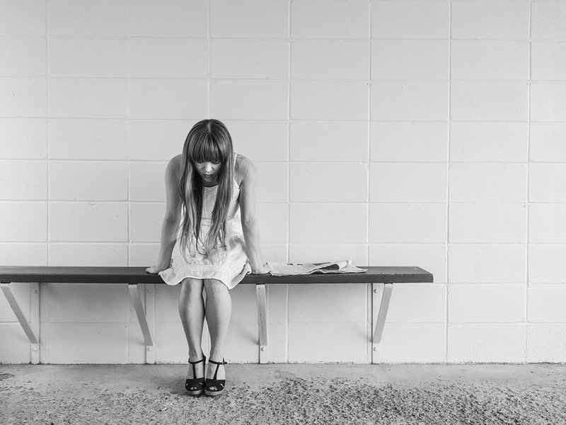 Depressed woman