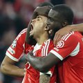 Bayern Munich forward Luis Diaz celebrates Champions League goal