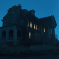 Dilapidated abandoned mansion