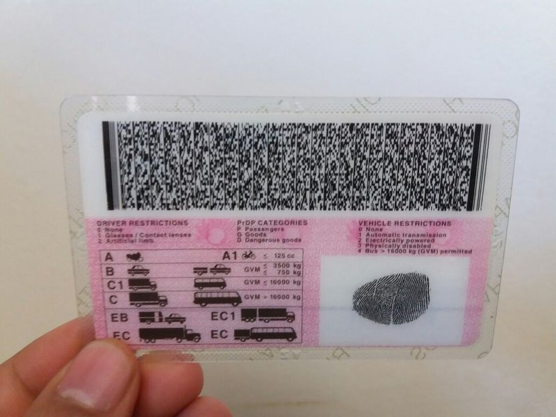 Driving licence edit