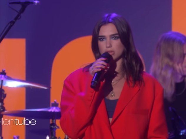Dua Lipa live on Ellen