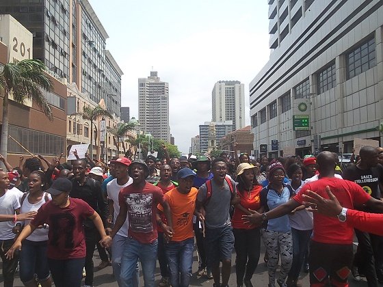 Durban #FeesMustFall march