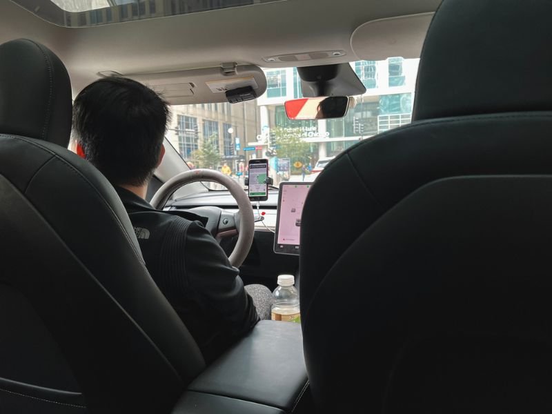 E-hailing stock image