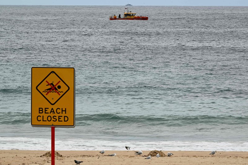 Bondi beach in Sydney closed