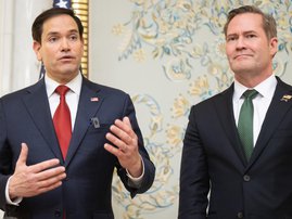 Secretary of State Marco Rubioand National Security Advisor Mike Waltz