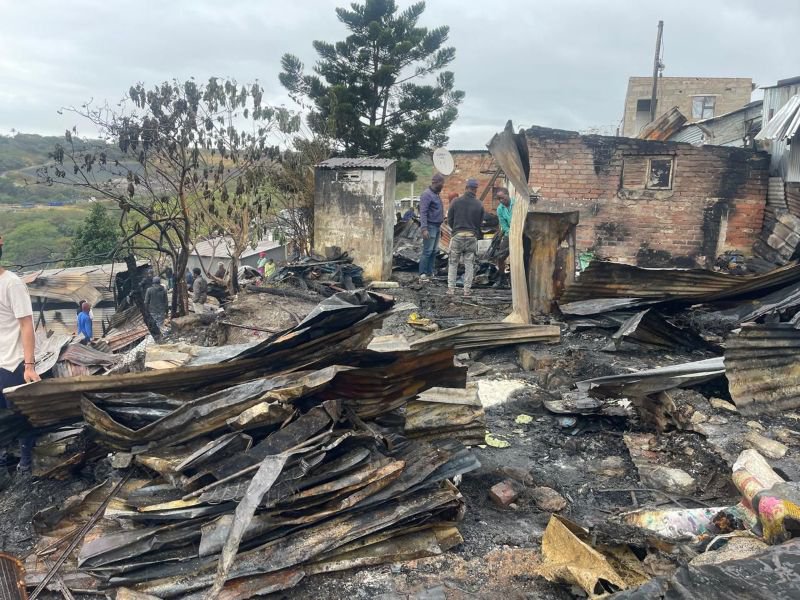 Saturday midnight Kennedy Road fire damaged