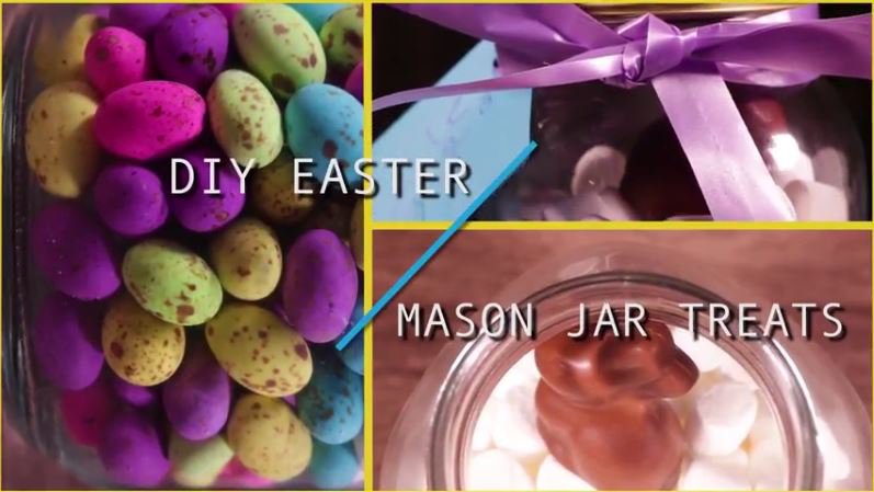 DIY mason jar Easter treats