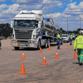 Traffic roadblock during the 2026 Easter weekend