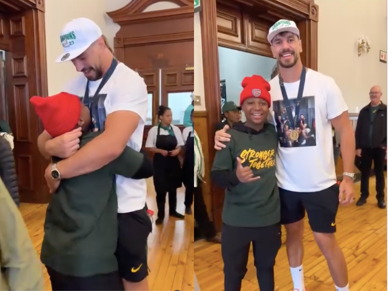 VIDEO: Eben 'Elizabedi' Etzebeth meets boy from viral video