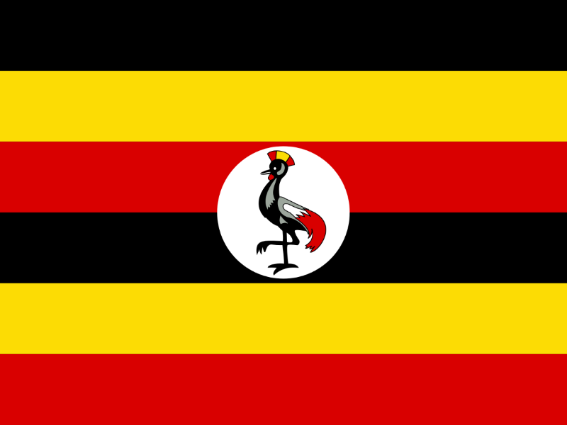 Ugandan flag resizes flag x600