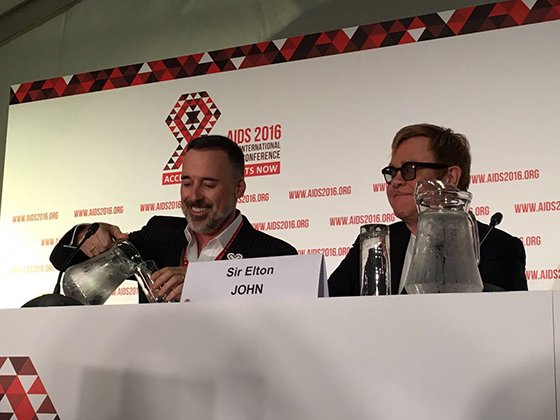 Sir Elton John at the International Aids Conference 2016