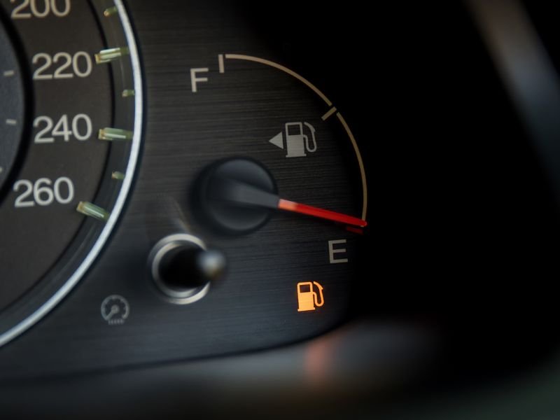 Empty fuel tank