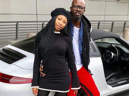 Enhle Mbali and DJ Black Coffee