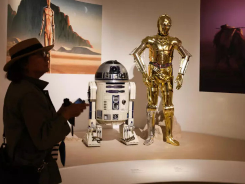 exhibits from the Star Wars gallery
