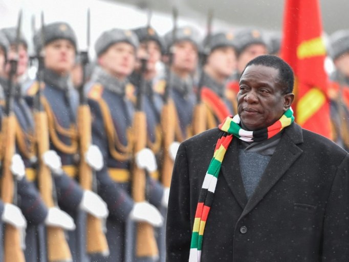 Zimbabwe President Emmerson Mnangagwa