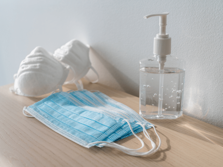 Mask, hand sanitizer COVID-19