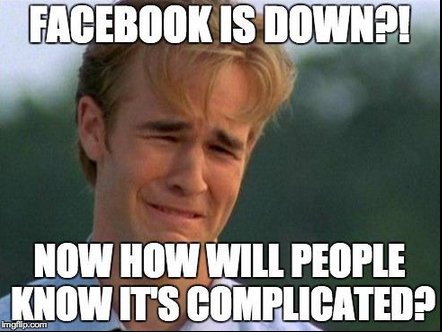 What happened when Facebook was down