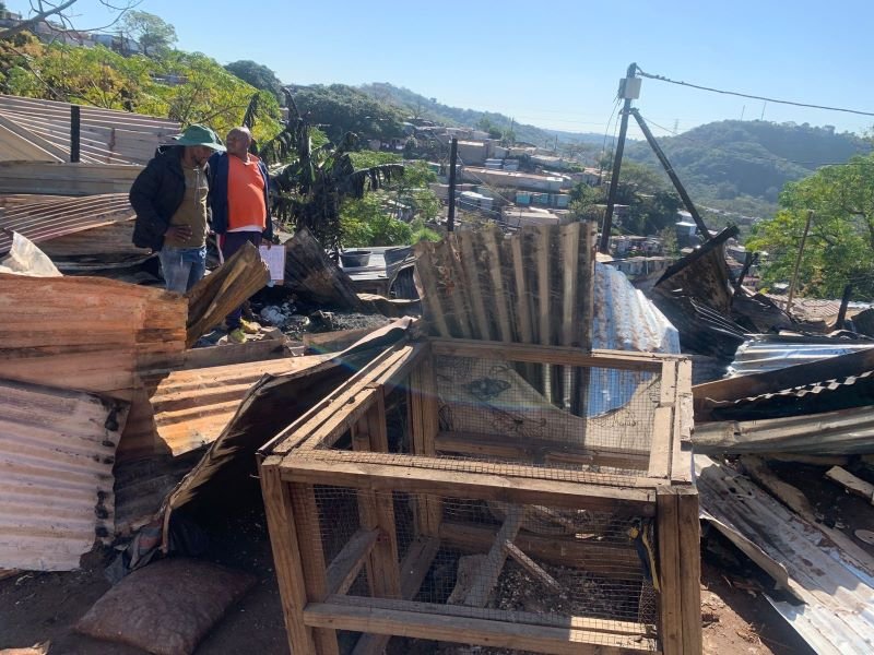 Chatsworth  deadly fire at Sukamuva informal settlement