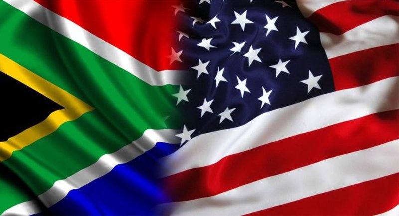 SA and USA flag