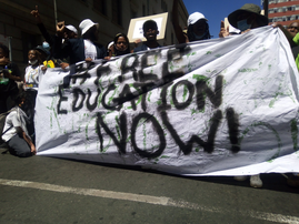 Free education protest wits