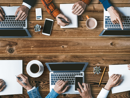 Friends working together