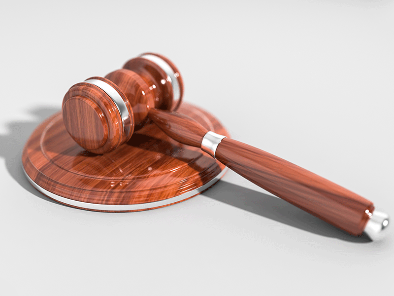 Gavel, courtroom