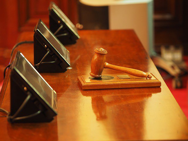 Courtroom, court case