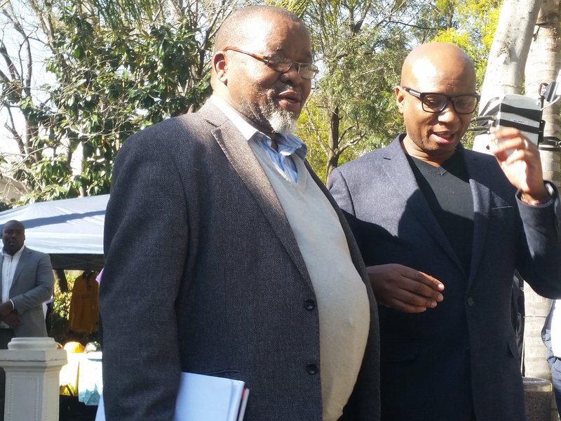 Gwede Mantashe and Zizi Kodwa