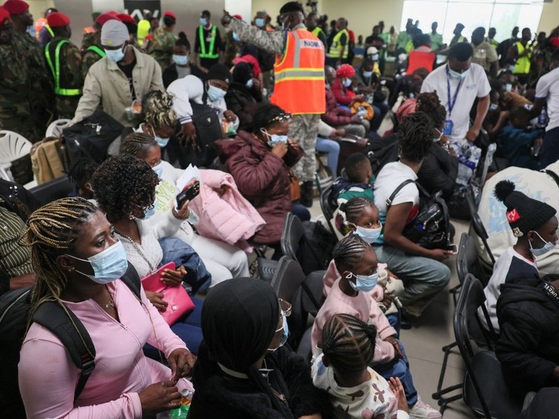 Ghanaian nationals evacuated from South Africa land in Accra