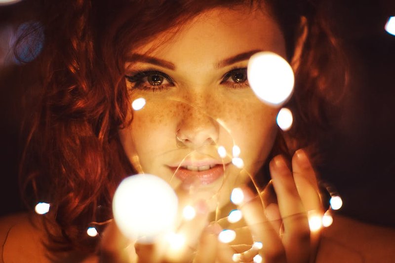 Girl in lights