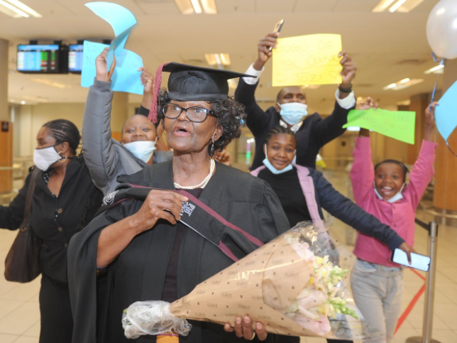 A grandmother obtains her Master's degree at 75-years-old...