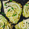 grilled white cabbage pieces