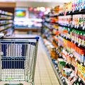 Groceries in store with trolley