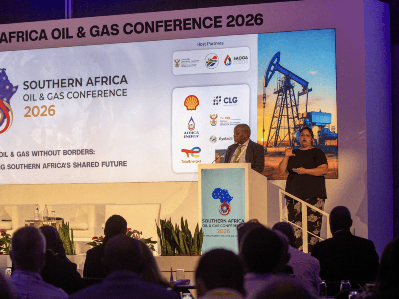 Mineral Resources and Energy Minister Gwede Mantashe at gas conference 2026