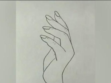 picture of  a drawn hand