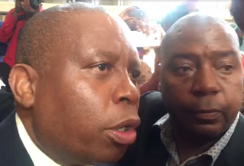 Herman Mashaba speech interrupted