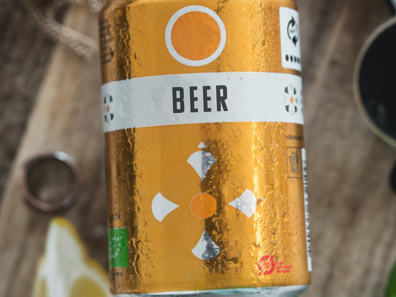 Beer in a can