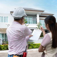 home inspector explains Inspection results with homeowner