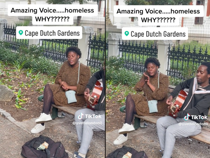 WATCH: ‘Homeless’ Cape Town woman stuns crowd with singing talent