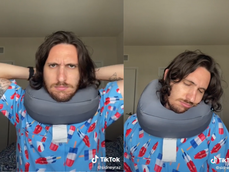 WATCH: Do you know how to use a travel pillow the way it was intended?