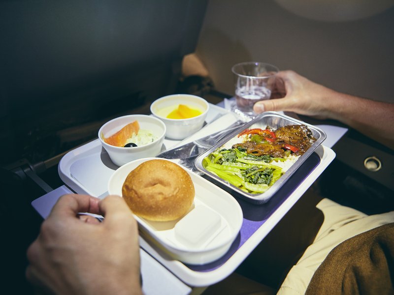 Airplane food