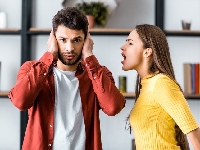 woman arguing