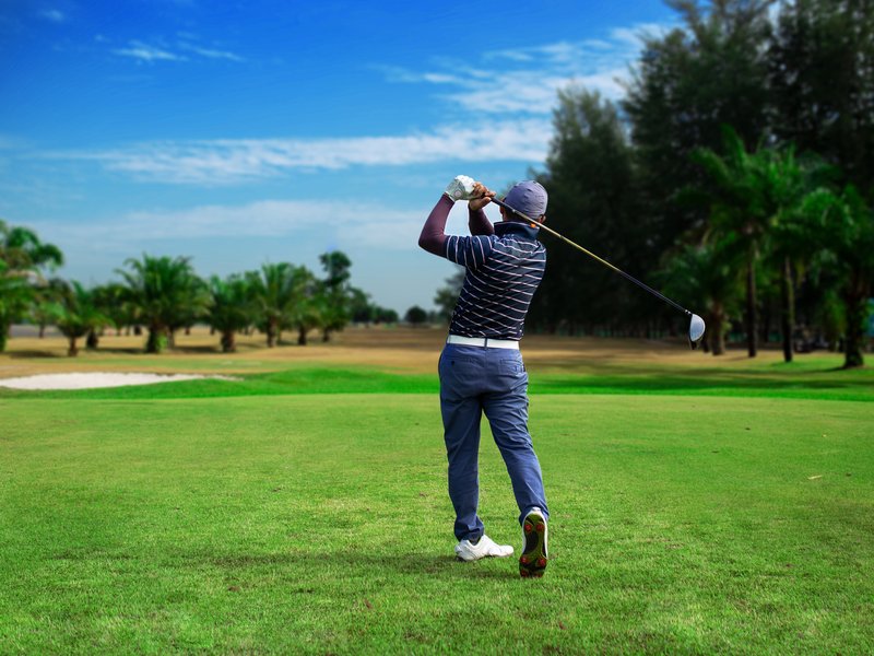 Golfer holeinone